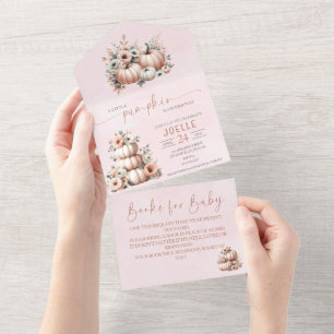 Rosa höstpumpa All in One Baby Shower