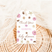 Rosa höstpumpa baby shower tack