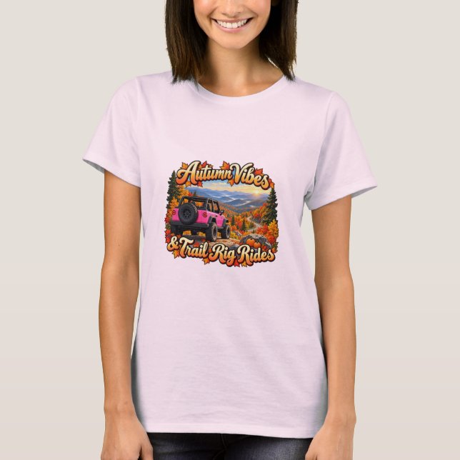 Rosa Höststämning T-Shirt (Framsida)