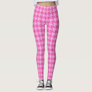 Rosa Houndstooth Leggings av Francoise