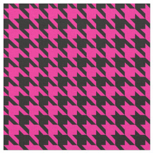 rosa Houndstooth Tyg