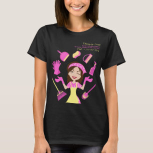 Rosa House Städning Service Janitorial Daily T Shirt