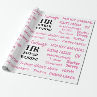 Rosa HR Human Resources Gift Wrap Wrapping Papprar Presentpapper