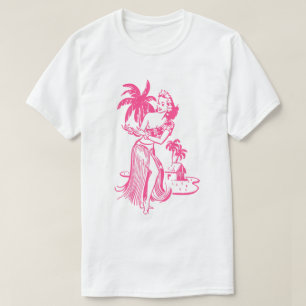 Rosa Hula Girl T-Shirt