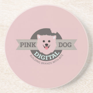 Rosa Hund Digital Sandsten Underlägg