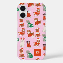 Rosa Hundar Personlig Girl Monogram