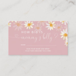 rosa Hur stort är Mamma Belly Enclosure Card Tilläggskort