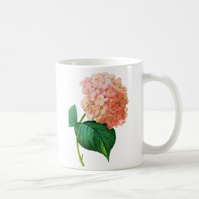 Rosa Hydrangea av Pierre Joseph Redoute Kaffemugg (Höger)