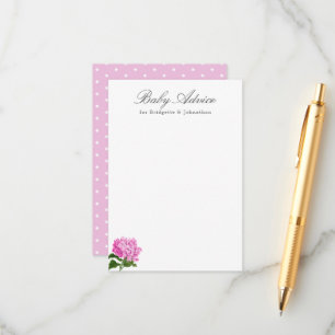 Rosa Hydrangea Baby Adapter Tilläggskort