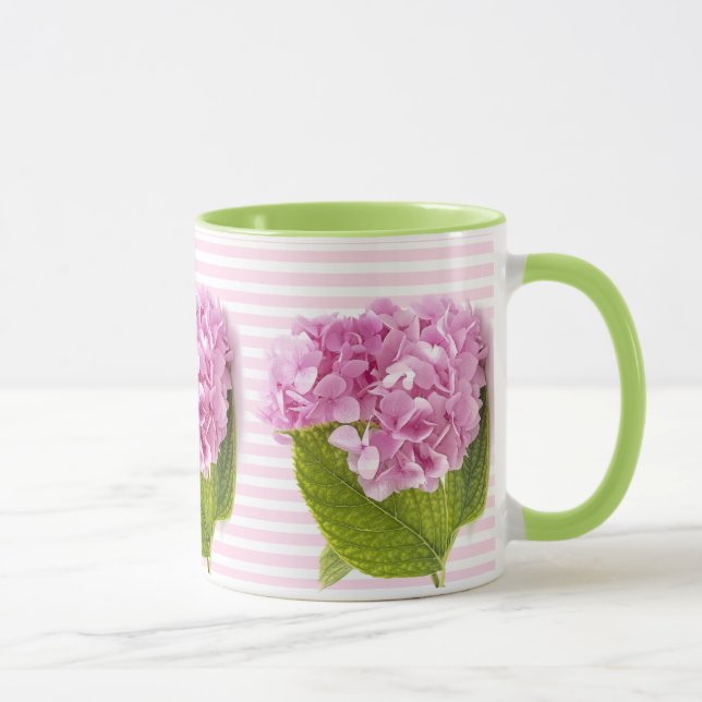 Rosa Hydrangea Blomma Mugg (Höger)