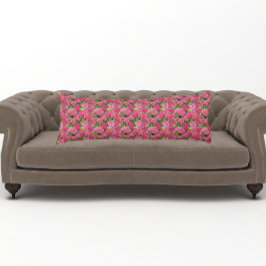 Rosa Hydrangea Blooms Blommönster Kroppskudde