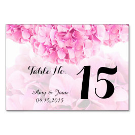 Rosa hydrangea bröllop bordsnummer hydrangea1