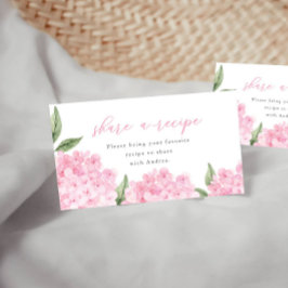 Rosa Hydrangea  ett recept för att infoga kort