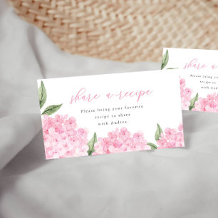 Rosa Hydrangea ett recept för att infoga kort