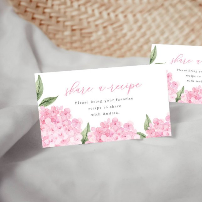 Rosa Hydrangea  ett recept för att infoga kort (Skapare uppladdad)