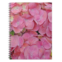 Rosa Hydrangea Flowers Journal bärbar dator