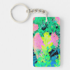 Rosa Hydrangea Garden med Gult Foliage