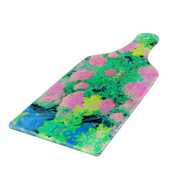 Rosa Hydrangea Garden med Gult Foliage