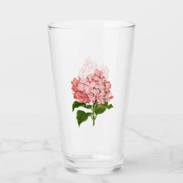 Rosa Hydrangea Glass Glaskopp