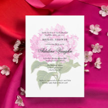 Rosa Hydrangea Grandmillennial Bröllopsdusch