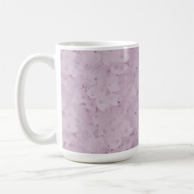 Rosa Hydrangea Kaffe Mugg (Vänster)