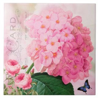 Rosa Hydrangea Keramikkakel Kakelplatta