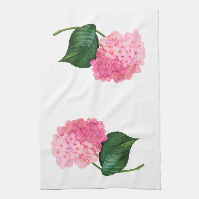 Rosa Hydrangea Kitchen Towel Kökshandduk (Vertikal)