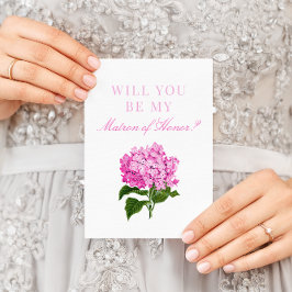 Rosa Hydrangea kommer du att bli min honungsbricka Kort