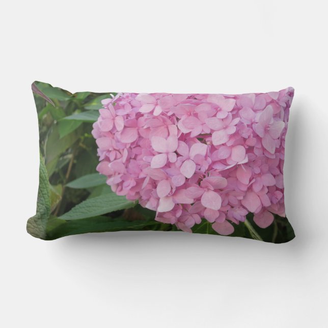 Rosa Hydrangea Lumbar Pillow Lumbarkudde (Framsida)
