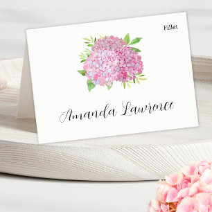 Rosa Hydrangea Namn Meal Option Placera kort