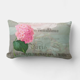 Rosa Hydrangea Romantic Fransk accent Pillow Lumbarkudde