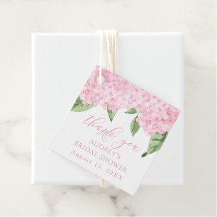 Rosa Hydrangea Tack Anpassad Bröllopsfest Gåvor Etiketter