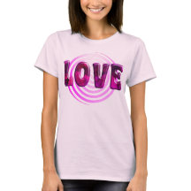 Rosa Hypnotic Kärlek Women's T-Shirt