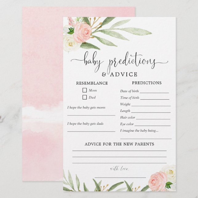 rosa i baby i grönt guld (Fram/baksida)