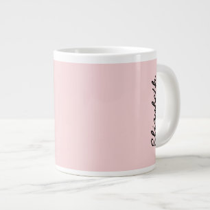 Rosa i fast Färg Jumbo Mugg