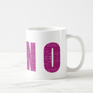 rosa i följd kaffemugg