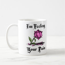 Rosa i förtvivlan kaffemugg