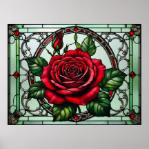 Rosa i glasmålning