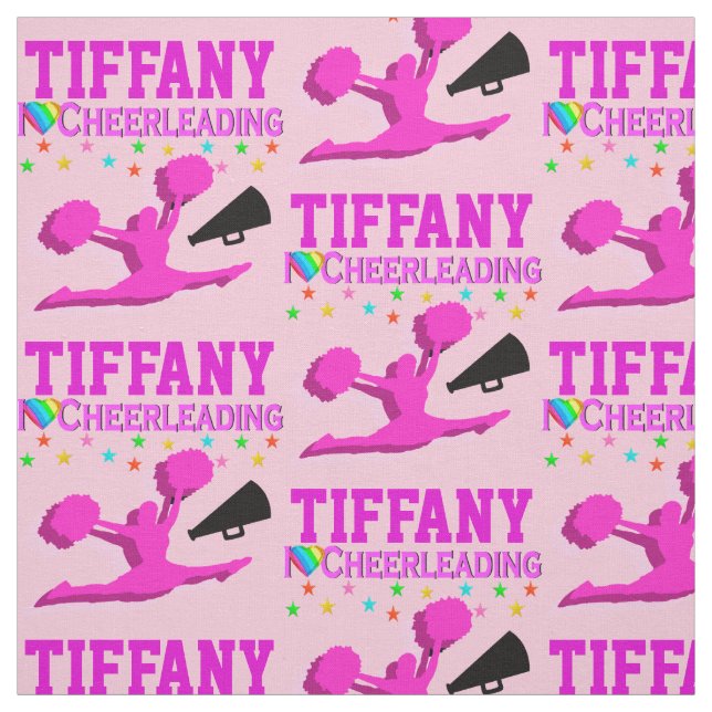 ROSA I KÄRLEK CHEERLEADING PERSONLIG FABRIC TYG (Provkarta)