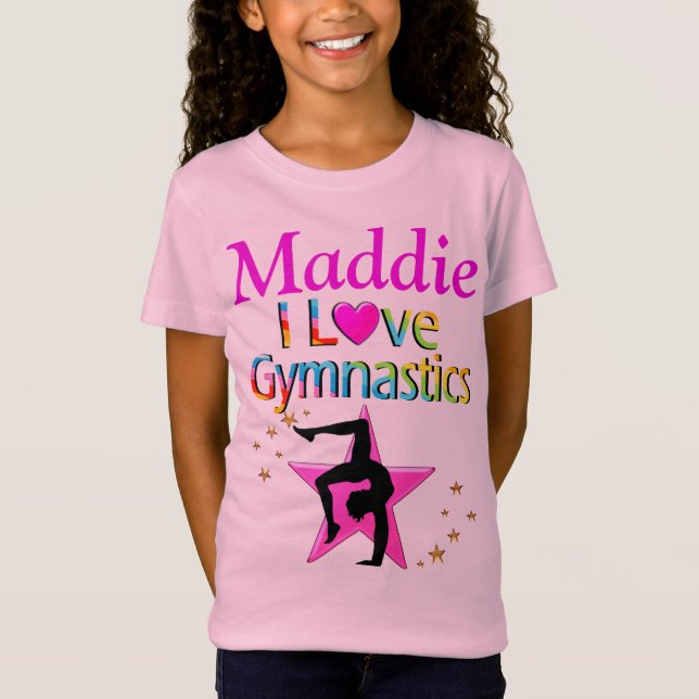 ROSA I KÄRLEK GYMNASTICS PERSONLIG T SHIRT (Framsida)