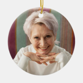 Rosa i lagerminne för gamla julgransprydnad keramik