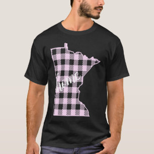 Rosa i Minnesota Buffalo Play Home State Land T Shirt