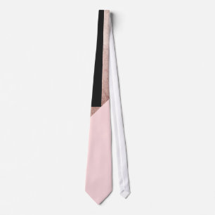 Rosa i modern Ro Guld Black Geometric Slips