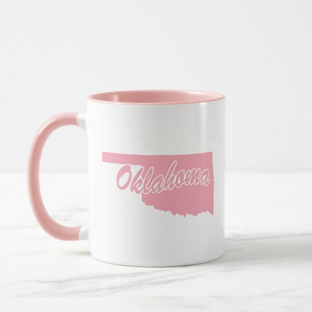 Rosa i Oklahoma Shape Mugg (Vänster)