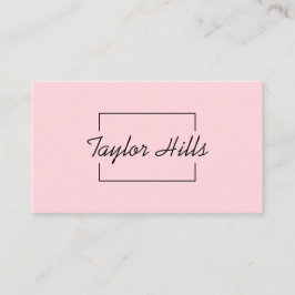 Rosa i Ram Baby vid den moderna boxlinjen Visitkort