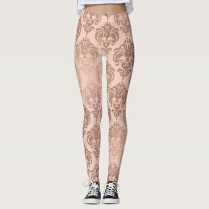 Rosa i ro Guld Modern Glam Damask Leggings