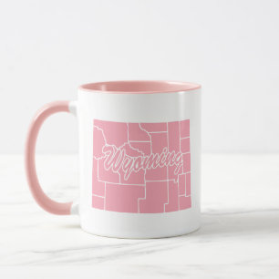 Rosa i Wyoming Shape Mugg