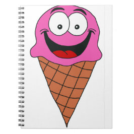 Rosa Ice Cream Anteckningsbok