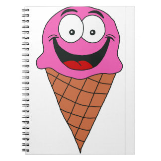 Rosa Ice Cream Anteckningsbok