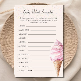 Rosa Ice Cream Baby Ord Scramble Game